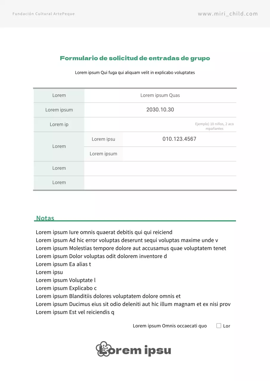 Contrato Simple Verde