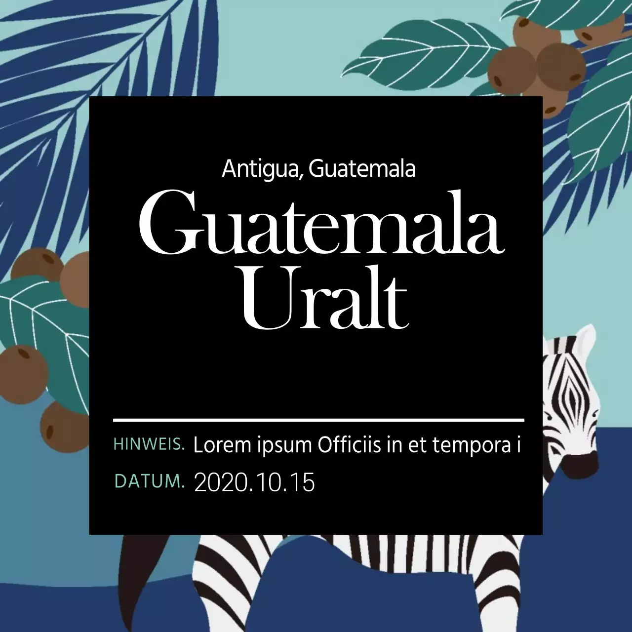 Etiketten für Kaffeebohnen