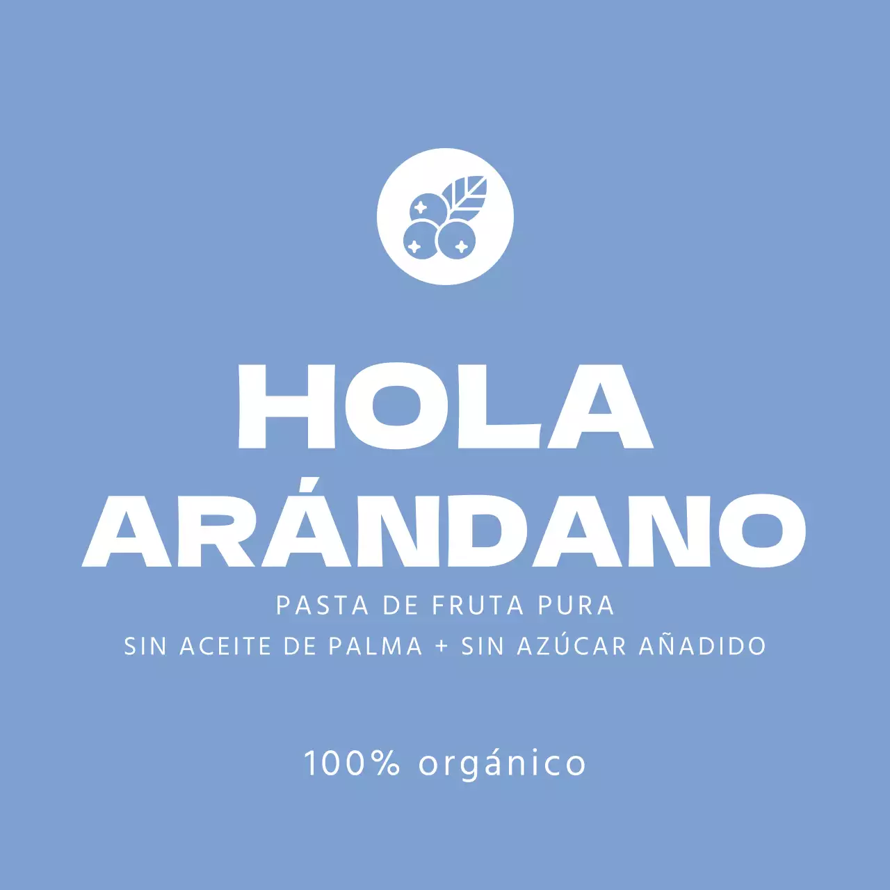 Etiqueta de mermelada de arándanos