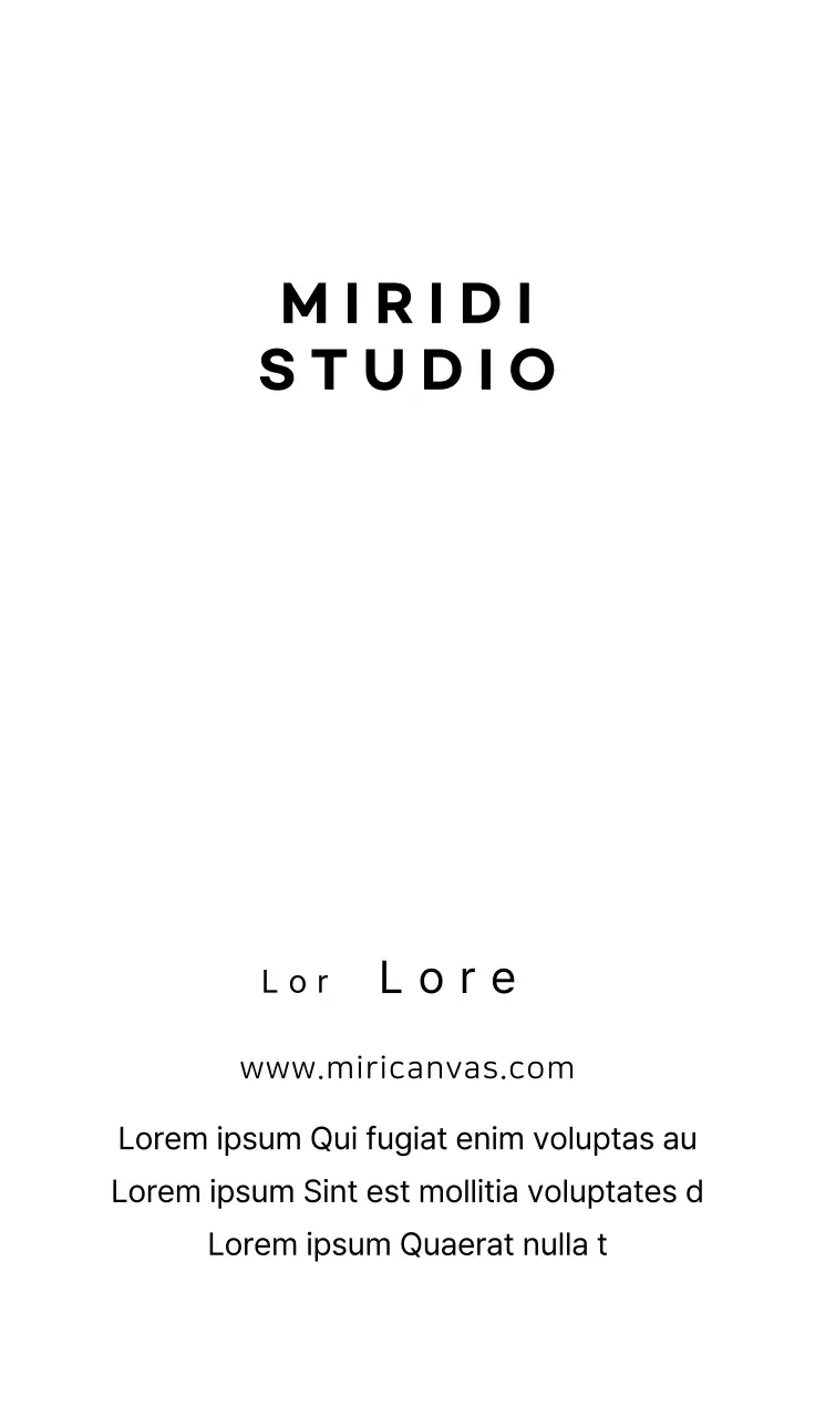 Black and White Simple Studio