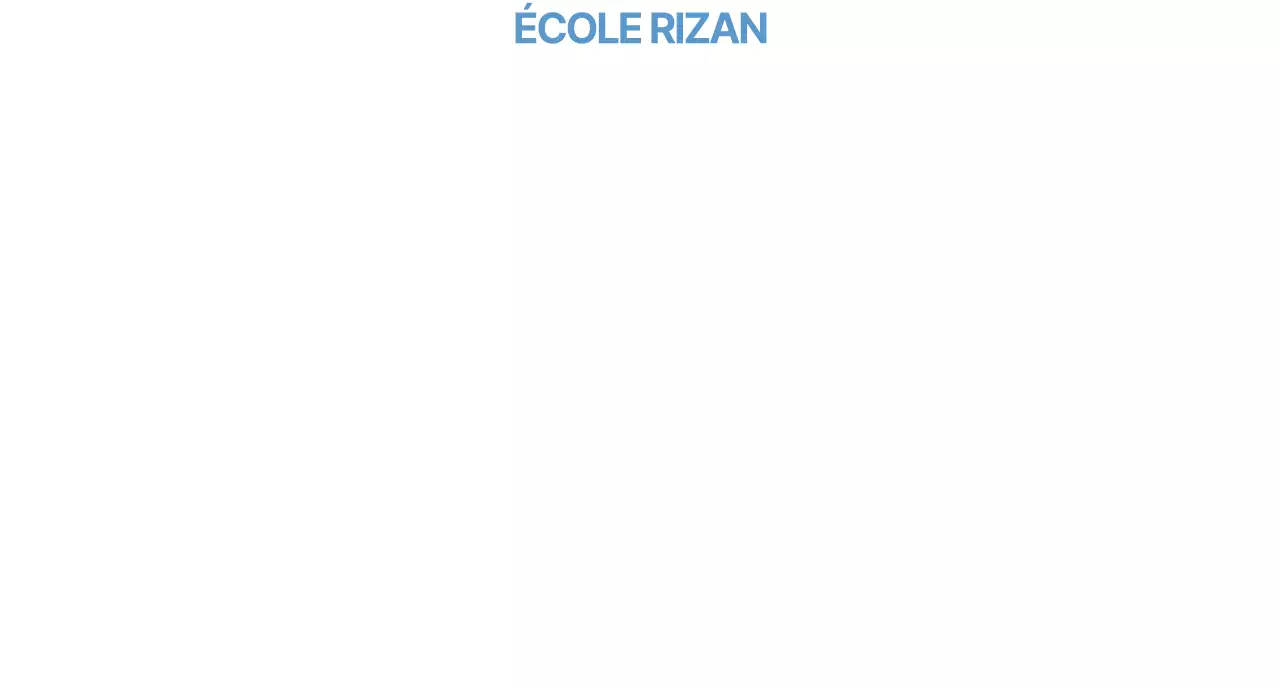 Lizian School bleu clair simple pour la promotion de l'école.