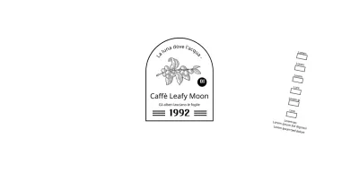 Promuovete e informate il vostro bar con un logo pulito e in bianco e nero.