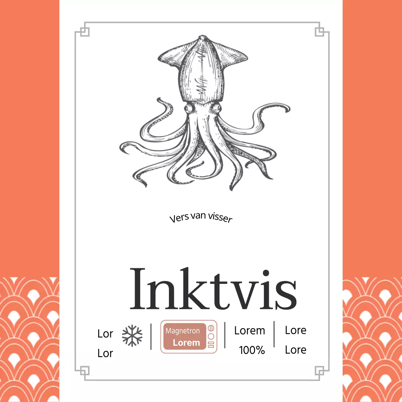 Zeevruchten Wilde inktvis