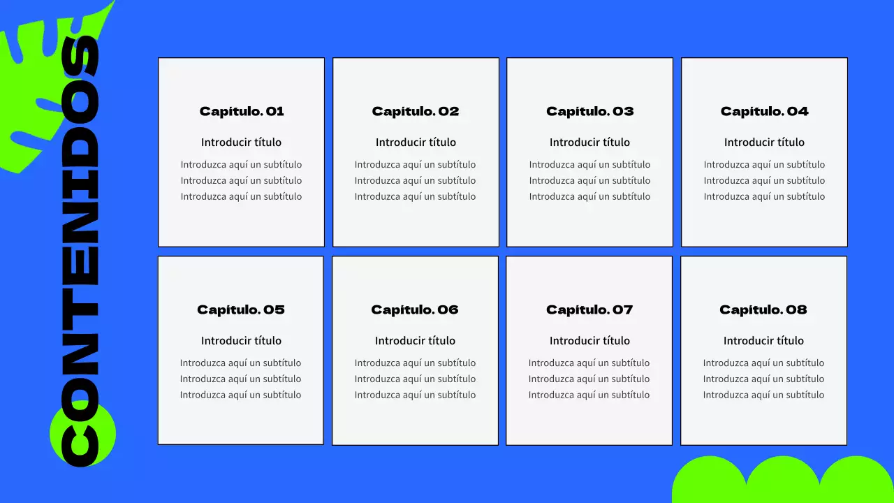 Promoción de verano con toques azules y fluorescentes