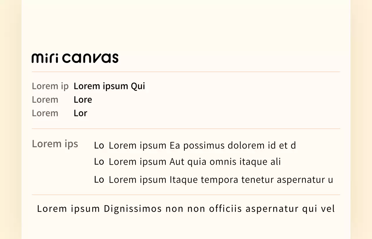 Nette geometrische Formen in gelb dekoratives Konzept Mitarbeiter Karte Profil