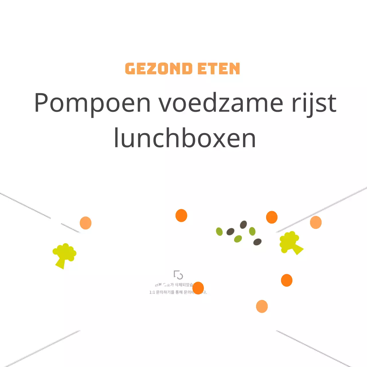 Pompoen voedzame rijst Bento