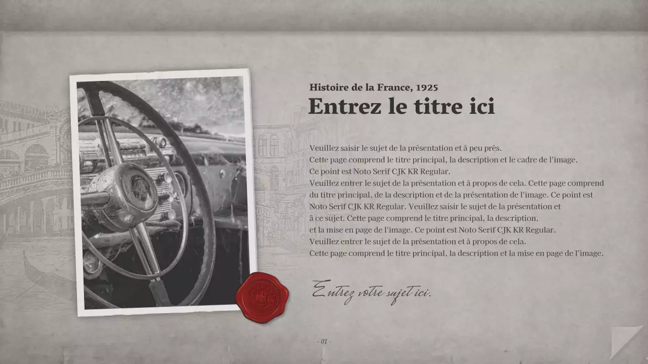 Présentation d'un livre d'histoire avec un concept de carnet de notes marron et vintage