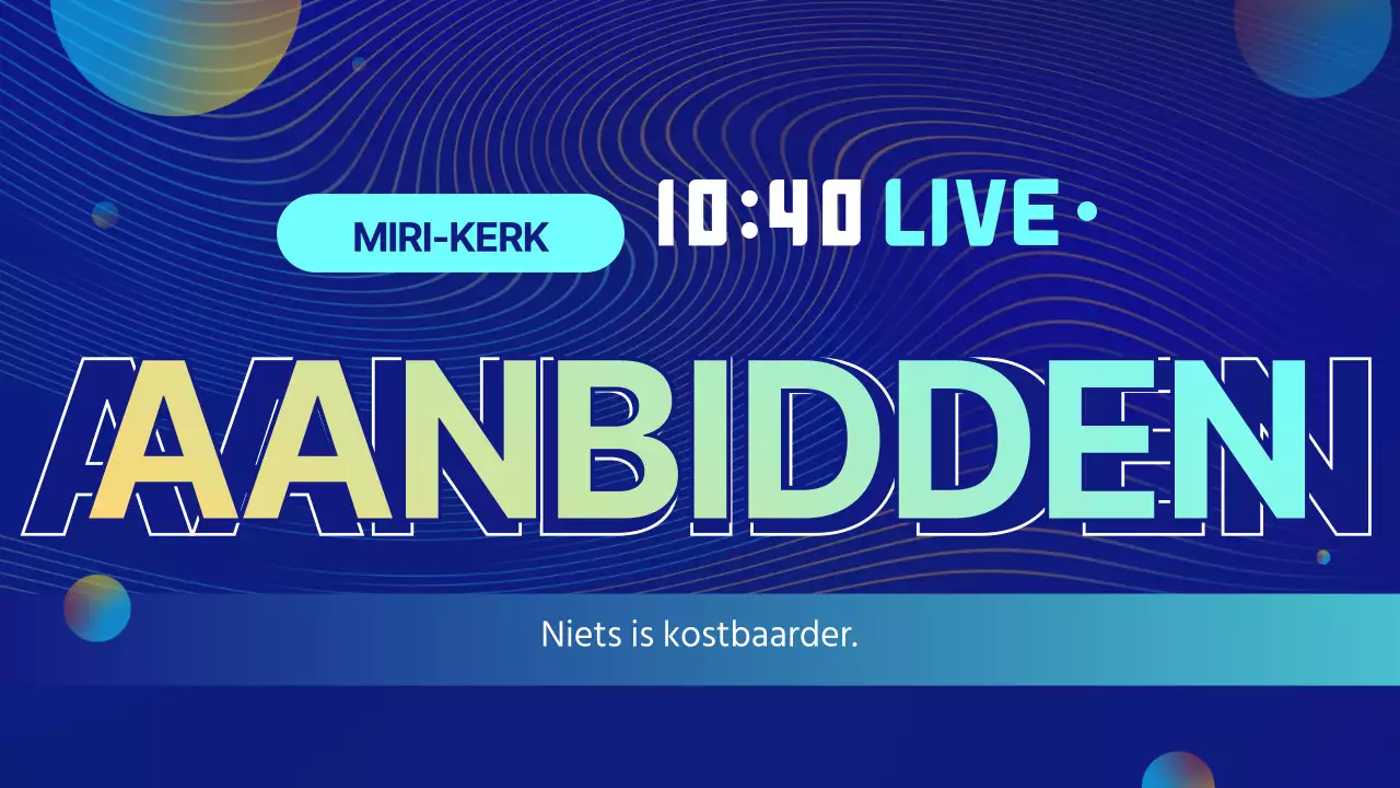 Blue Space Grafiek Online Aanbidding