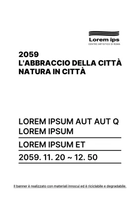 Stile di impaginazione del testo nero e semplice Guida informativa della mostra fotografica