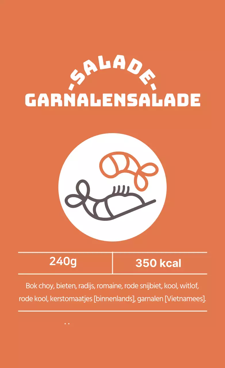 Veelkleurige geïllustreerde sla-etiketten