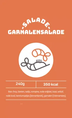 Veelkleurige geïllustreerde sla-etiketten