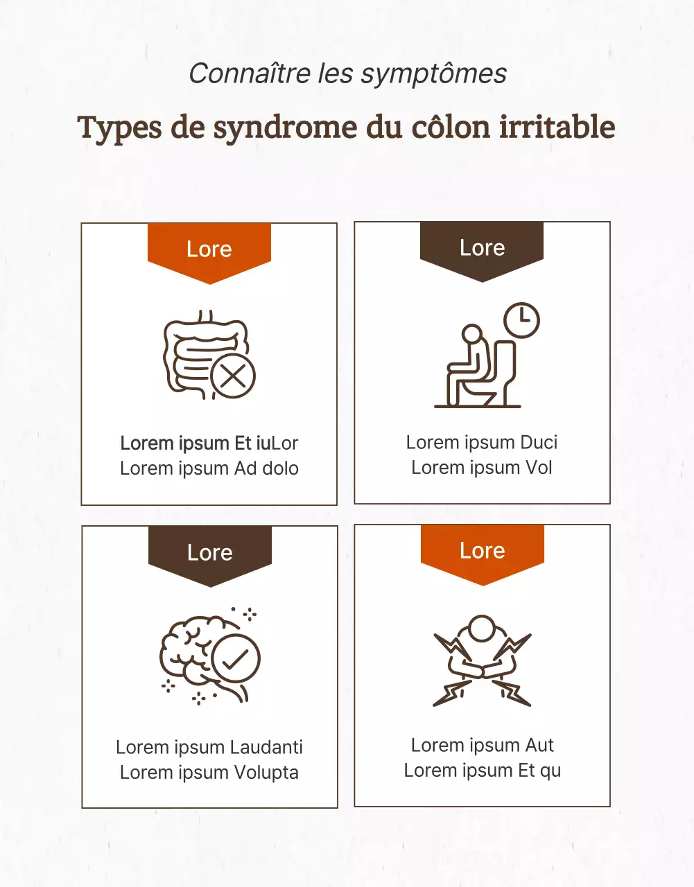 Traitement du syndrome de l'intestin irritable dans une clinique orientale de couleur brune en détail
