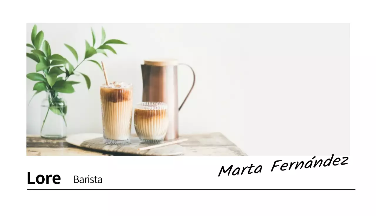 Tarjetas de visita de cafetería