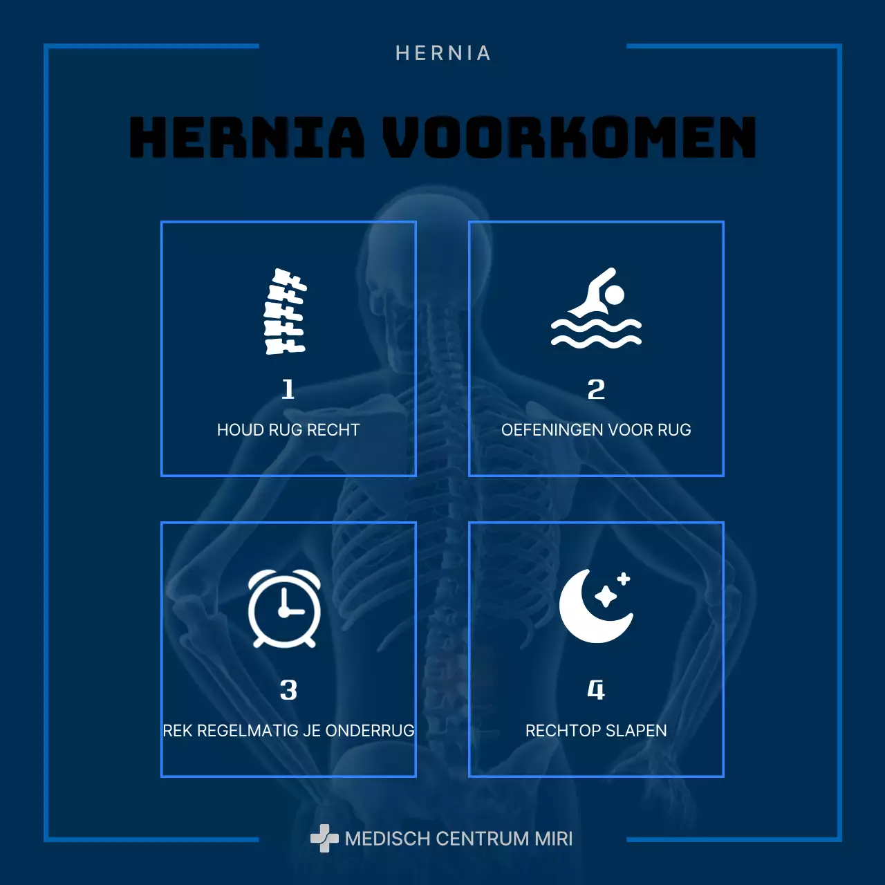 Over de blauwe en marine moderne hernia