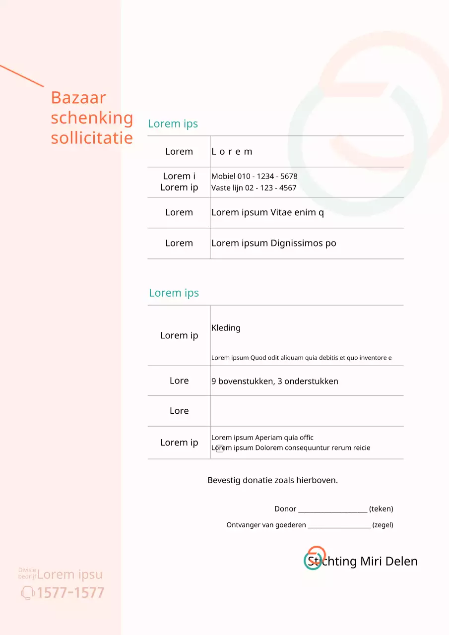 Oranje Groen Toepassing