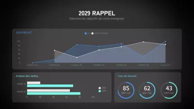 Diagrammes de différentes cartes en bleu néon