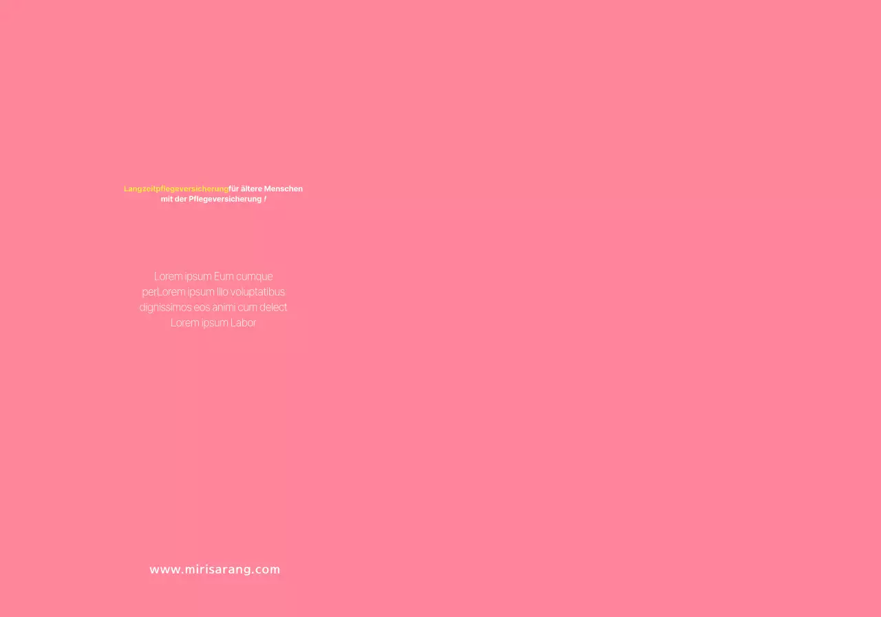 Ein einfacher korallenroter Text und ein Bild, um für Mirisarang Insurance zu werben.