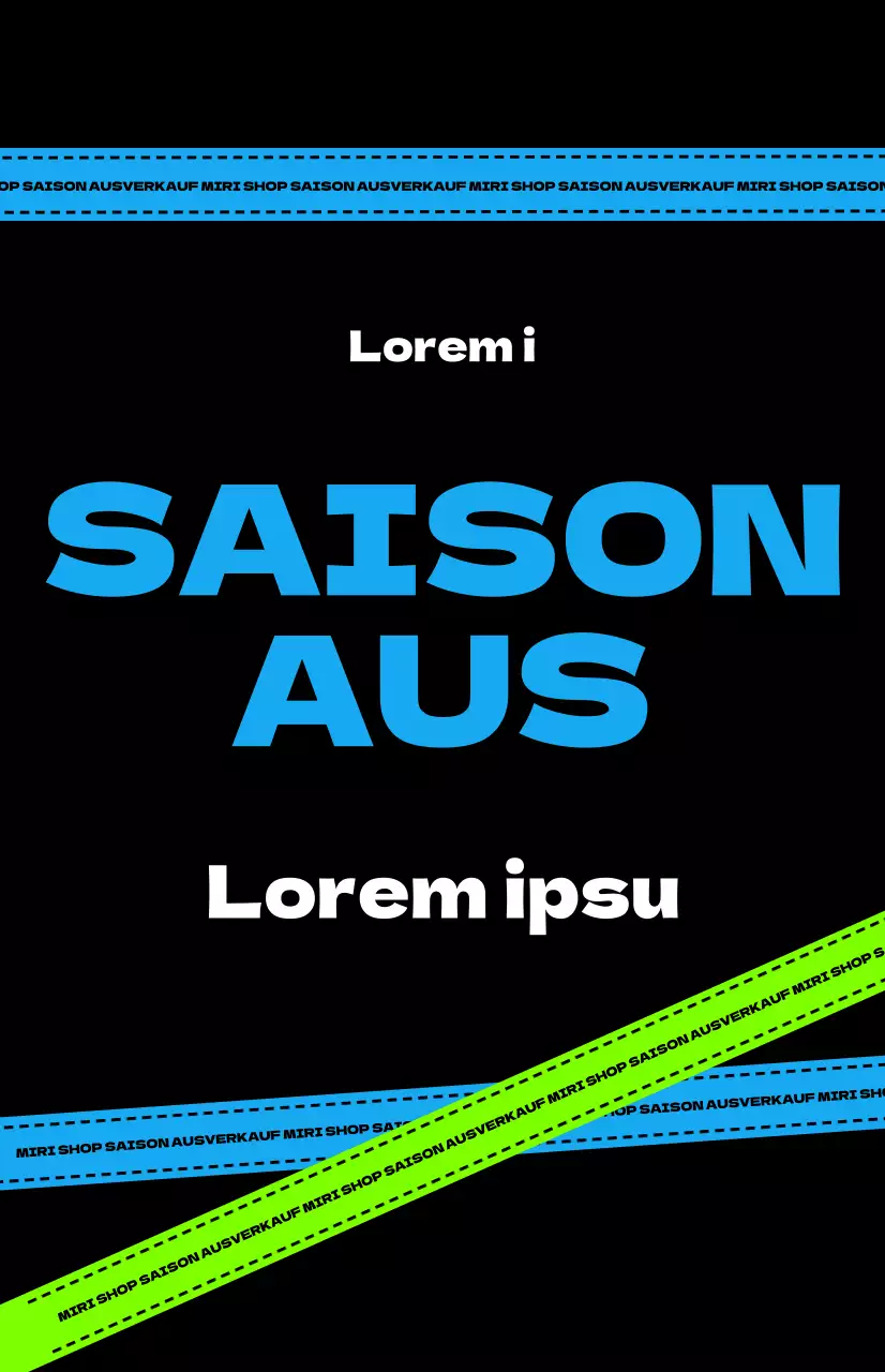 Ein Leitfaden für hippe Verkäufe mit schwarzem Hintergrund