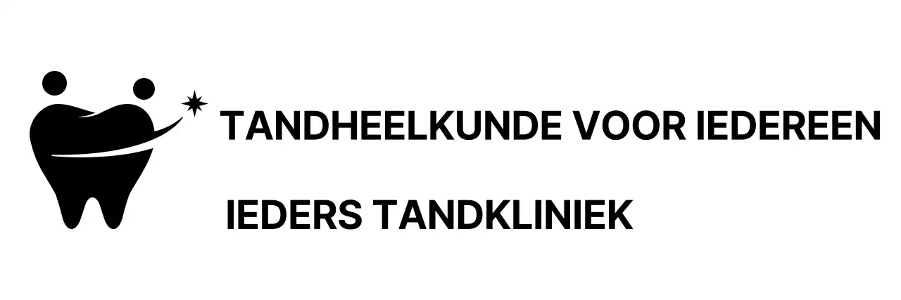 Tandartspromotie met een zwart tandvormig symboollogo