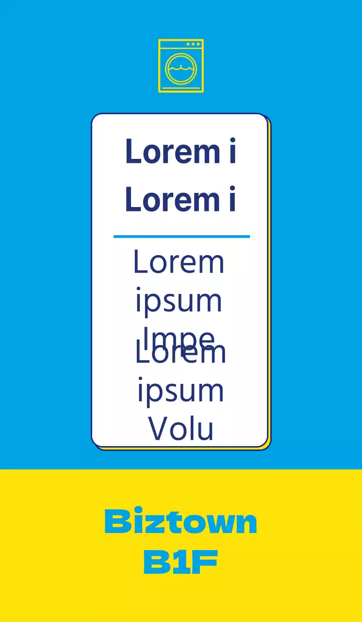 Ein frischer Look mit kontrastierender blauer und gelber Waschung