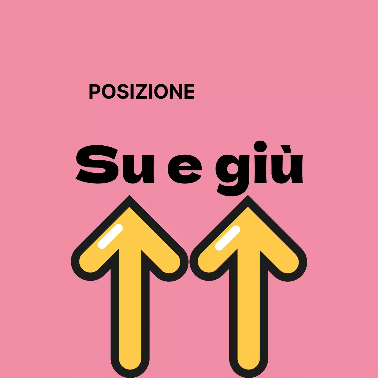 Adesivi di attenzione in alto e in basso