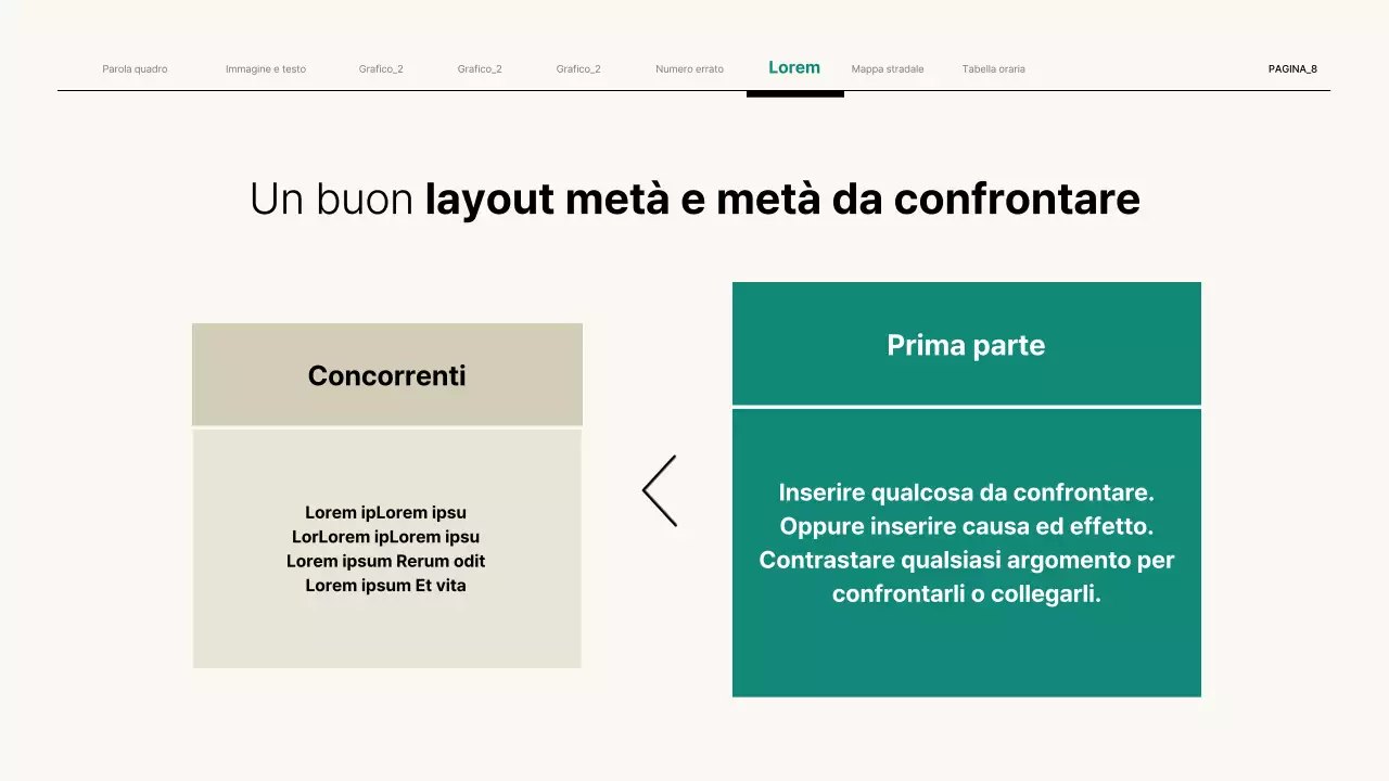 Semplice presentazione aziendale in beige