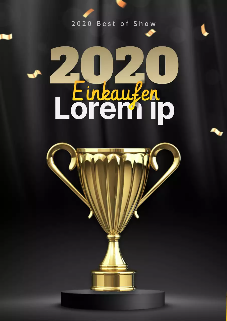 Schwarz-goldene Glamour-Auszeichnungen