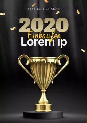 Schwarz-goldene Glamour-Auszeichnungen