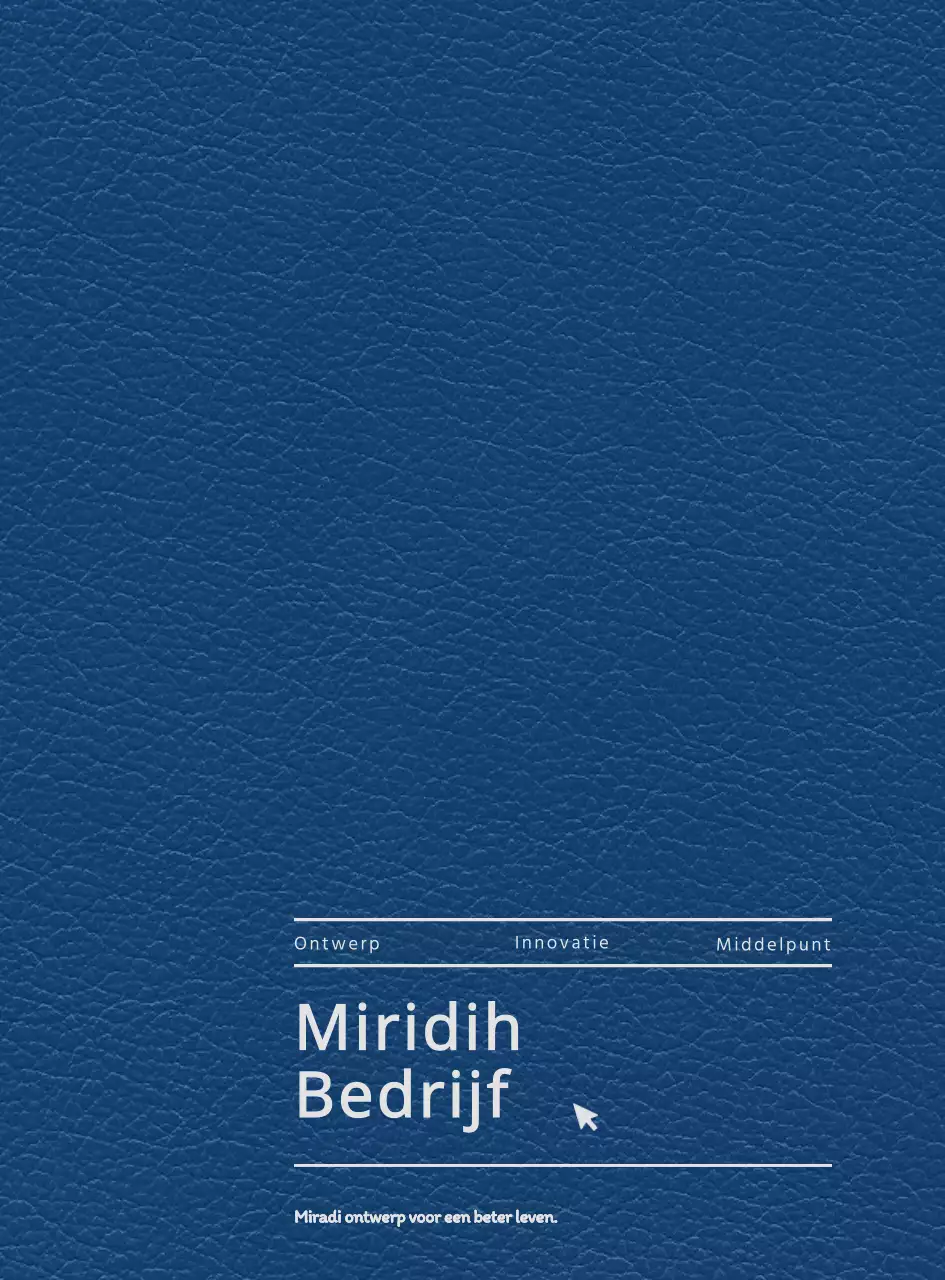 Agenda met de slogan en het logo van je ontwerpbedrijf