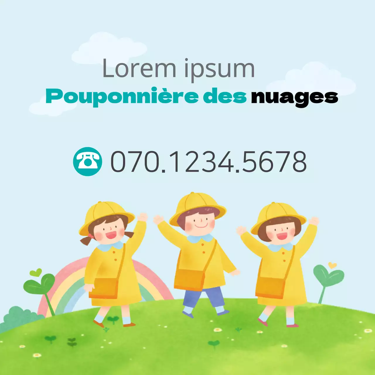 Garderie, école maternelle