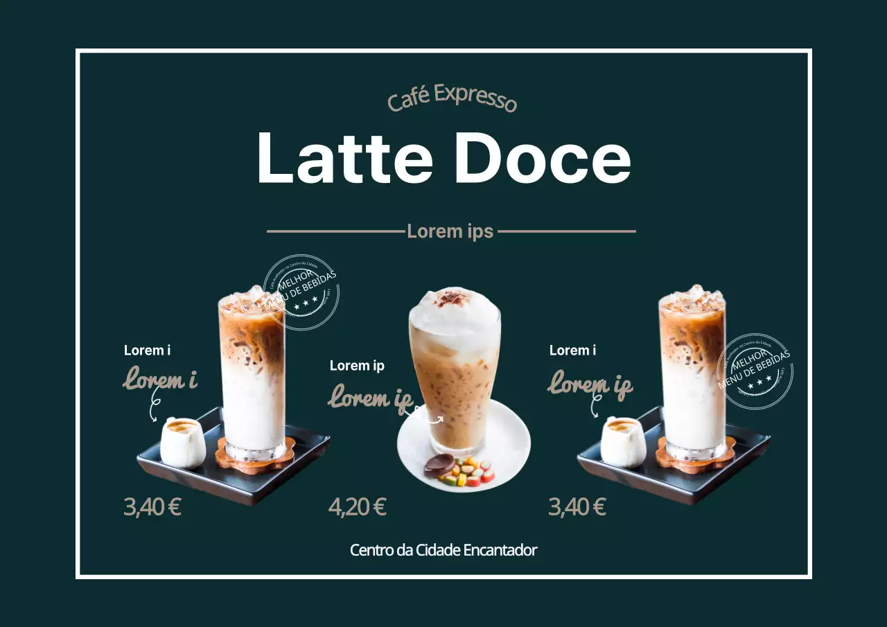 Café com leite doce