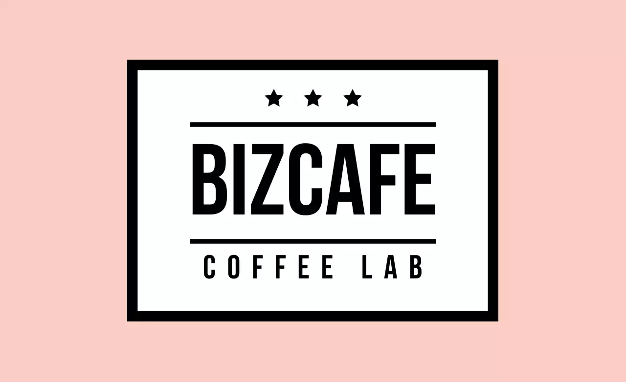 ピンク シンプル カフェ ロゴ ファンシーバナー