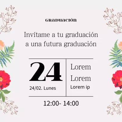Invitaciones de graduación