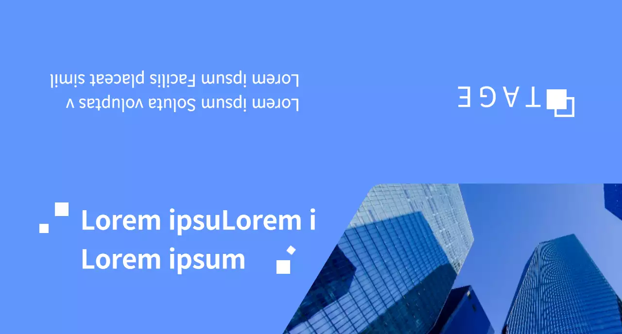 Globales Unternehmenskonzept in Blau