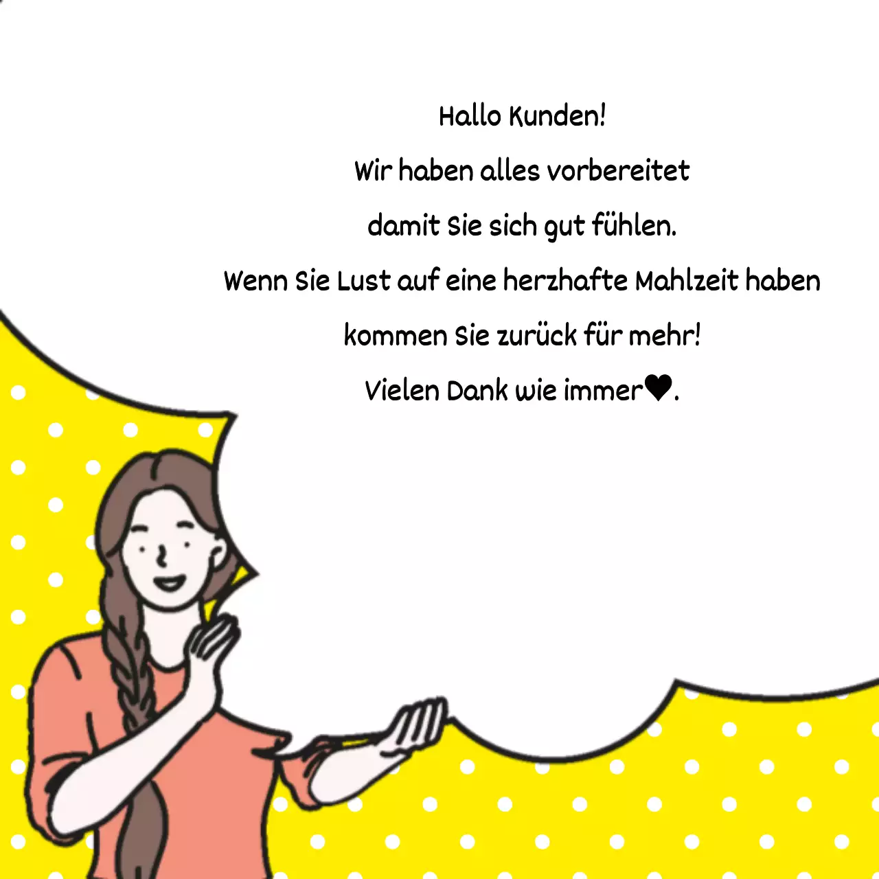 Dankeschön-Aufkleber für die Lieferung