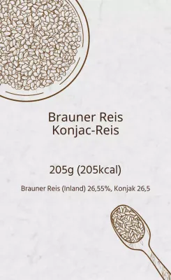 Braun Grau Illustrierte Diät Lunch Box Etiketten