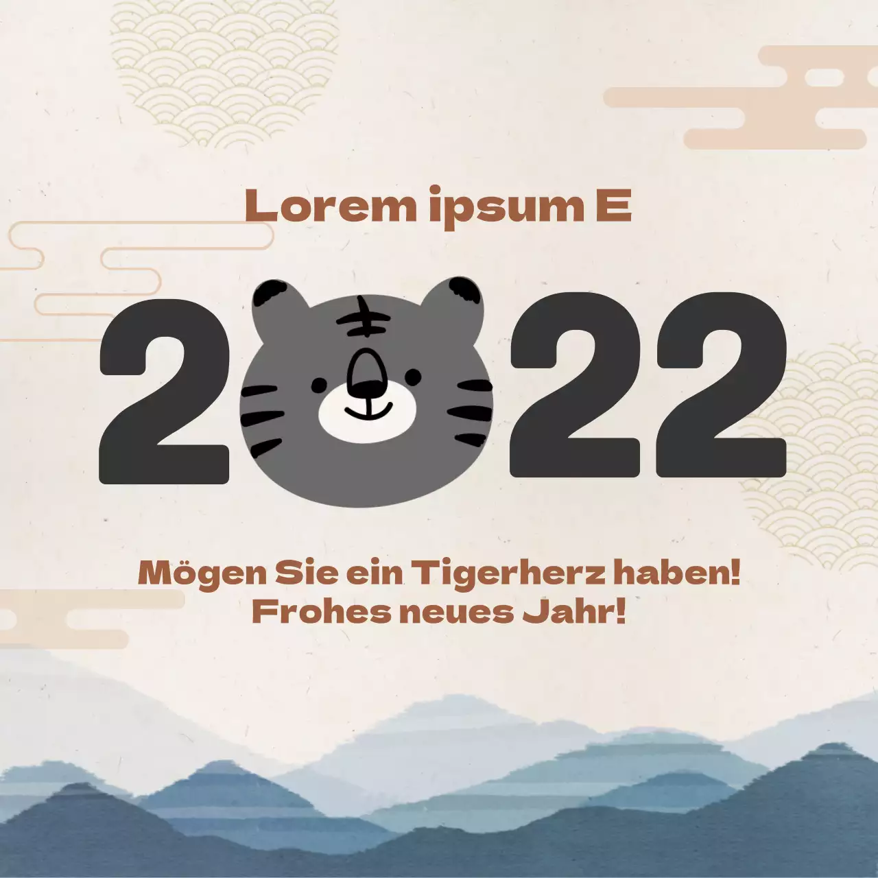 Illustrierte Neujahrsgrüße