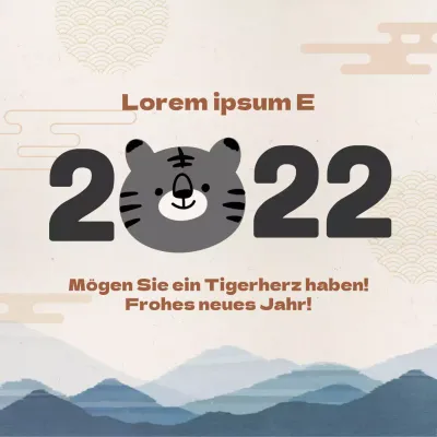 Illustrierte Neujahrsgrüße