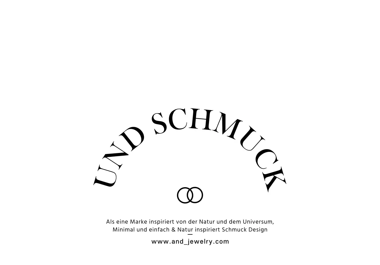 Für ein Juweliergeschäft mit einer Ring-Ikone in schlichtem, edlem Design in Schwarz