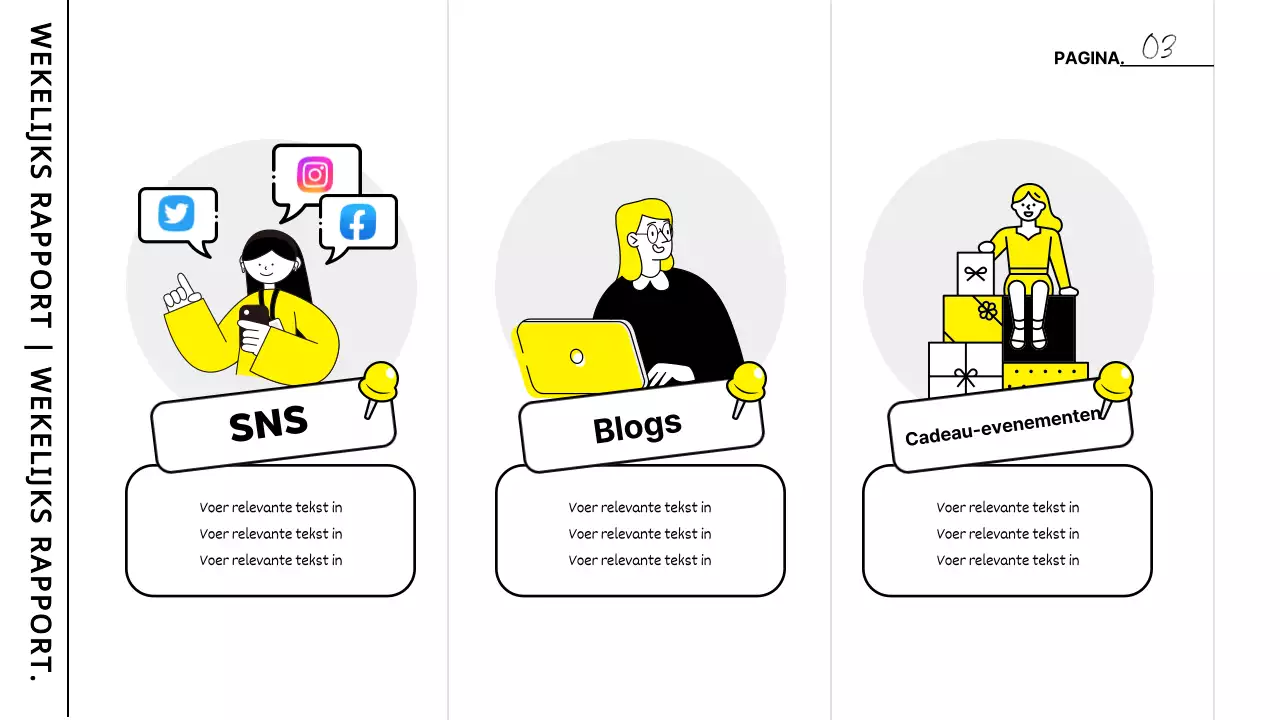 Notulen studiebijeenkomst met witte en gele accenten