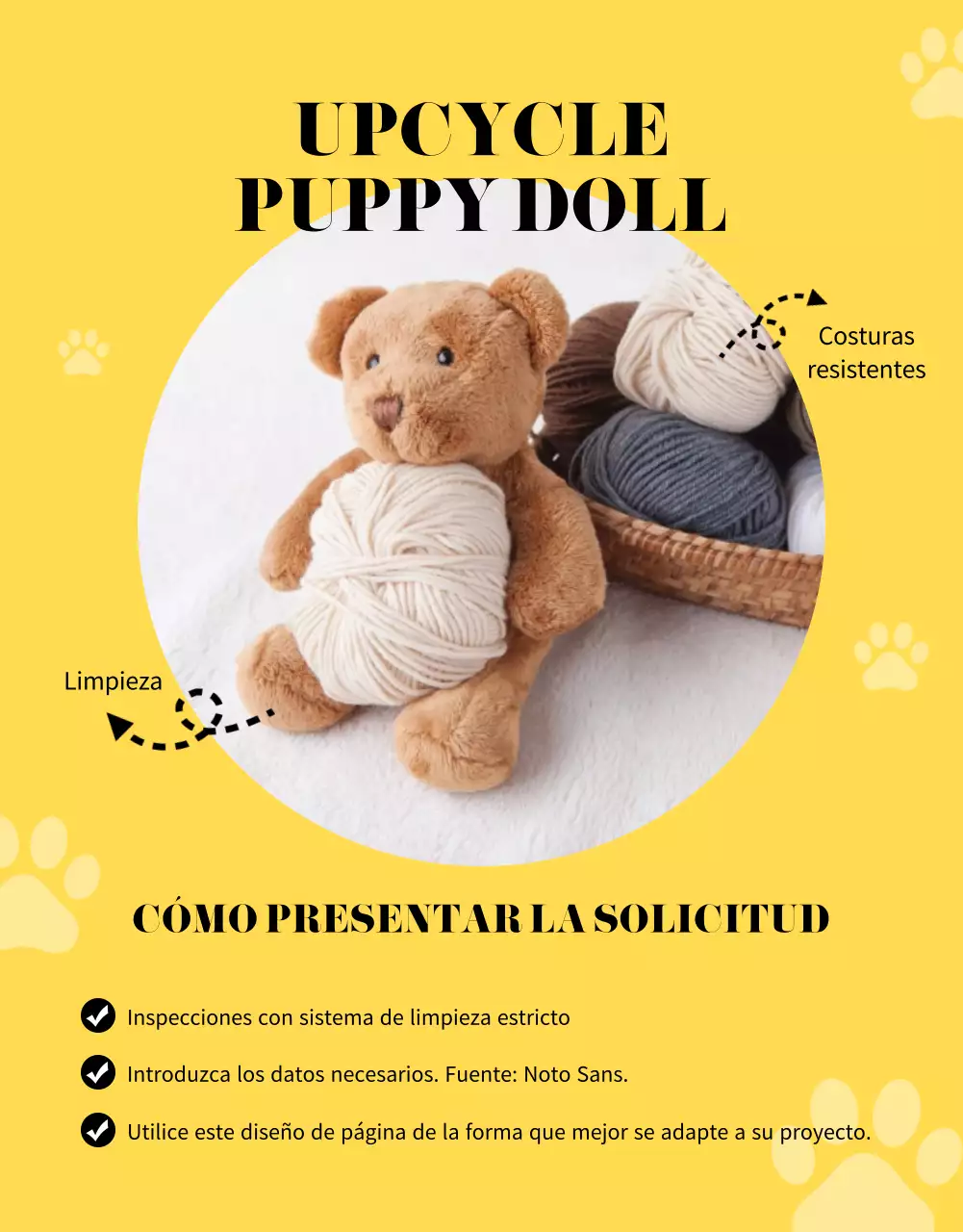Guía para financiar un peluche amarillo