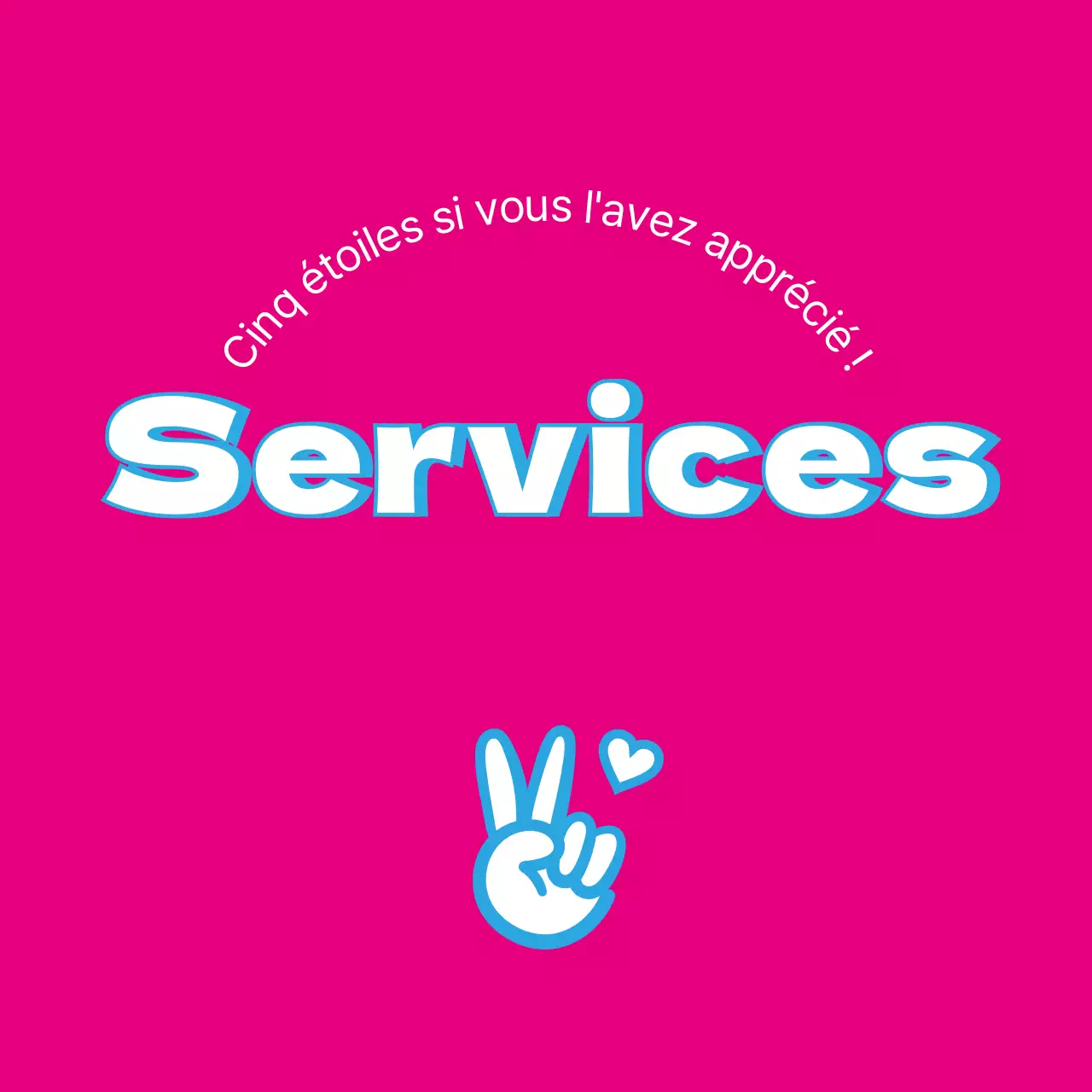 Autocollants de service