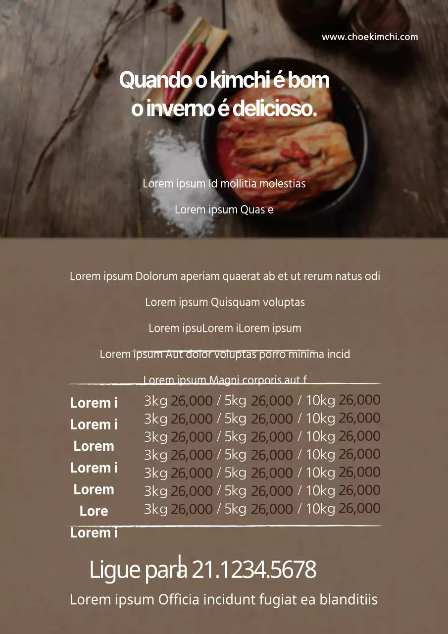 Promova o seu menu com uma imagem de uma costeleta de porco castanha e branca