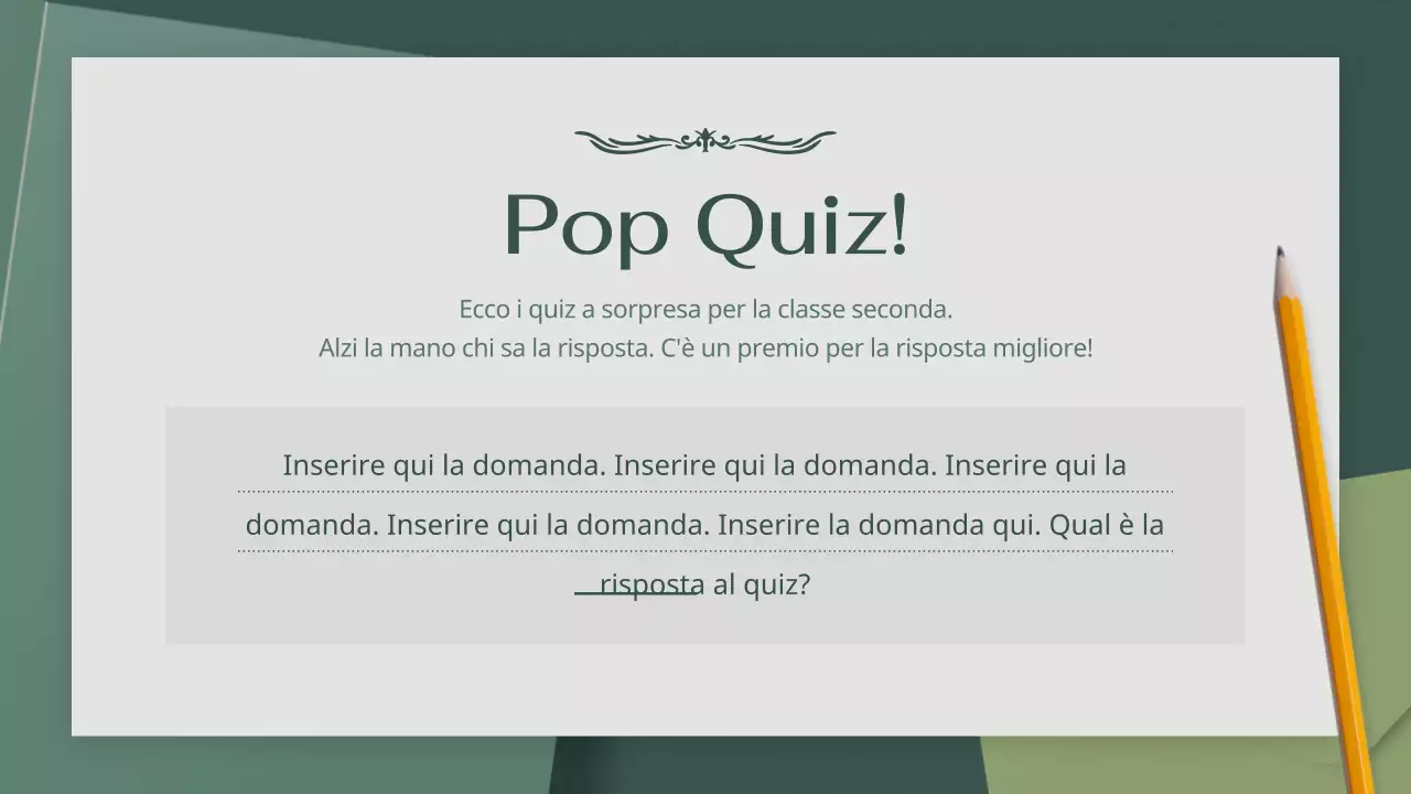 Atmosfera verde e rilassante Corso di letteratura moderna