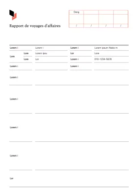 Rapport de voyage épuré en blanc et beige