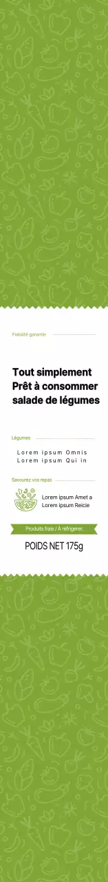 Bento de salade verte simple