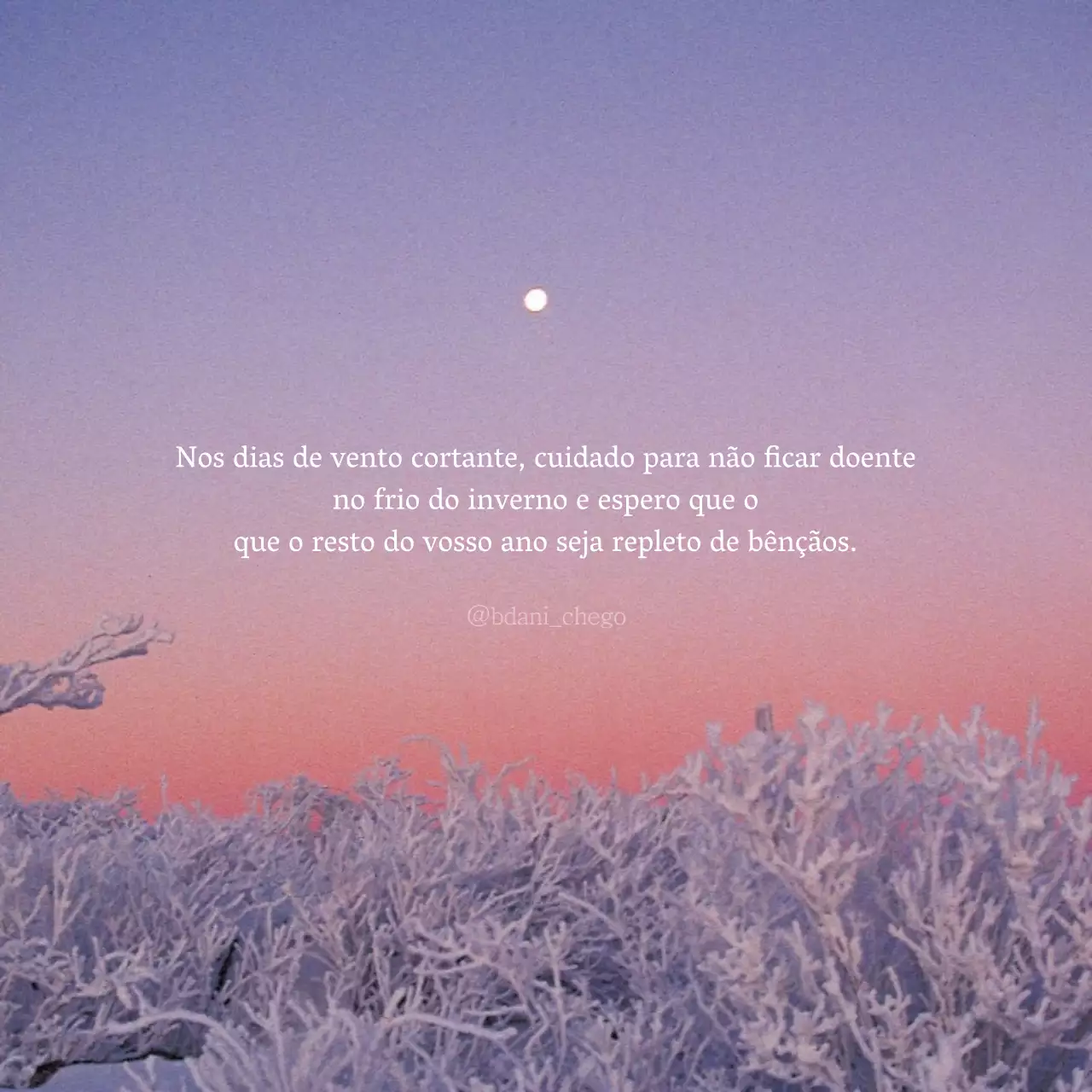 Saudações de inverno com um tema fotográfico emotivo