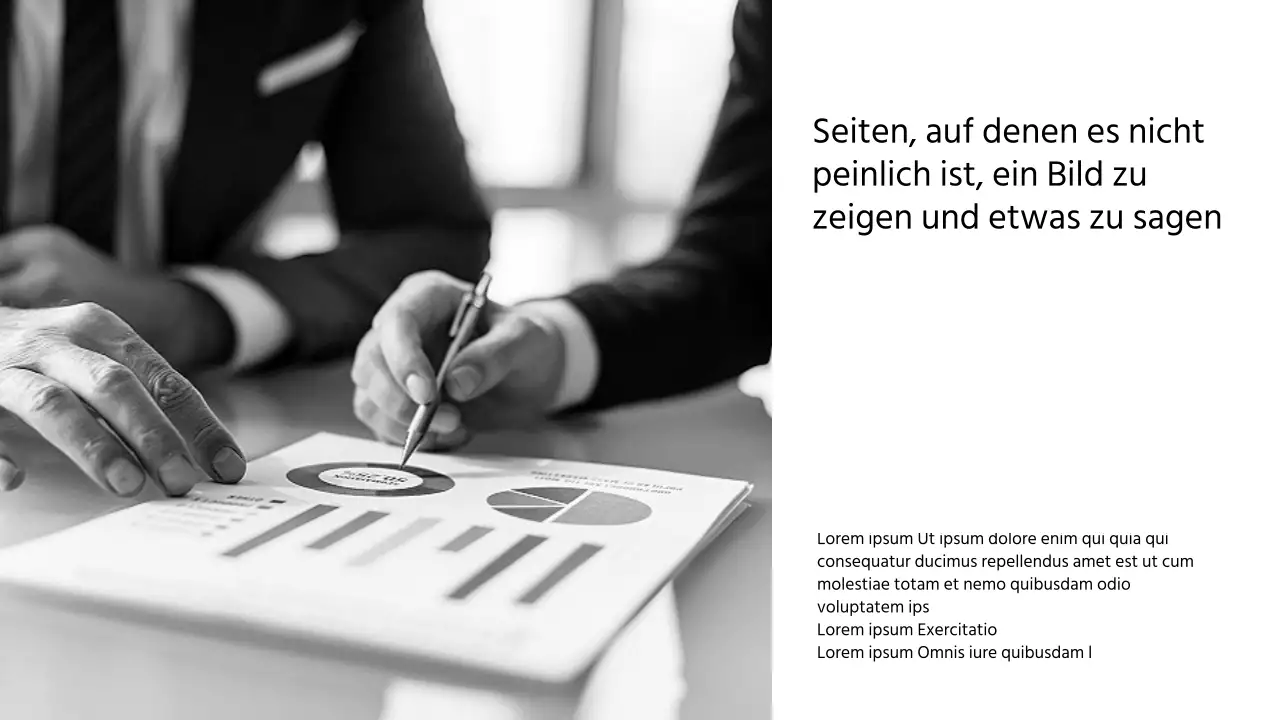 Ein sauberer Geschäftsvorschlag in einer monotonen Infografik