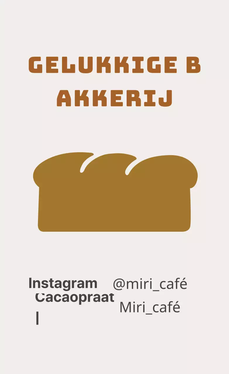 Bruine illustratie schattig restaurant etiket