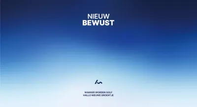 Promoot een bedrijfsseminar met een donkerblauw kleurverloop